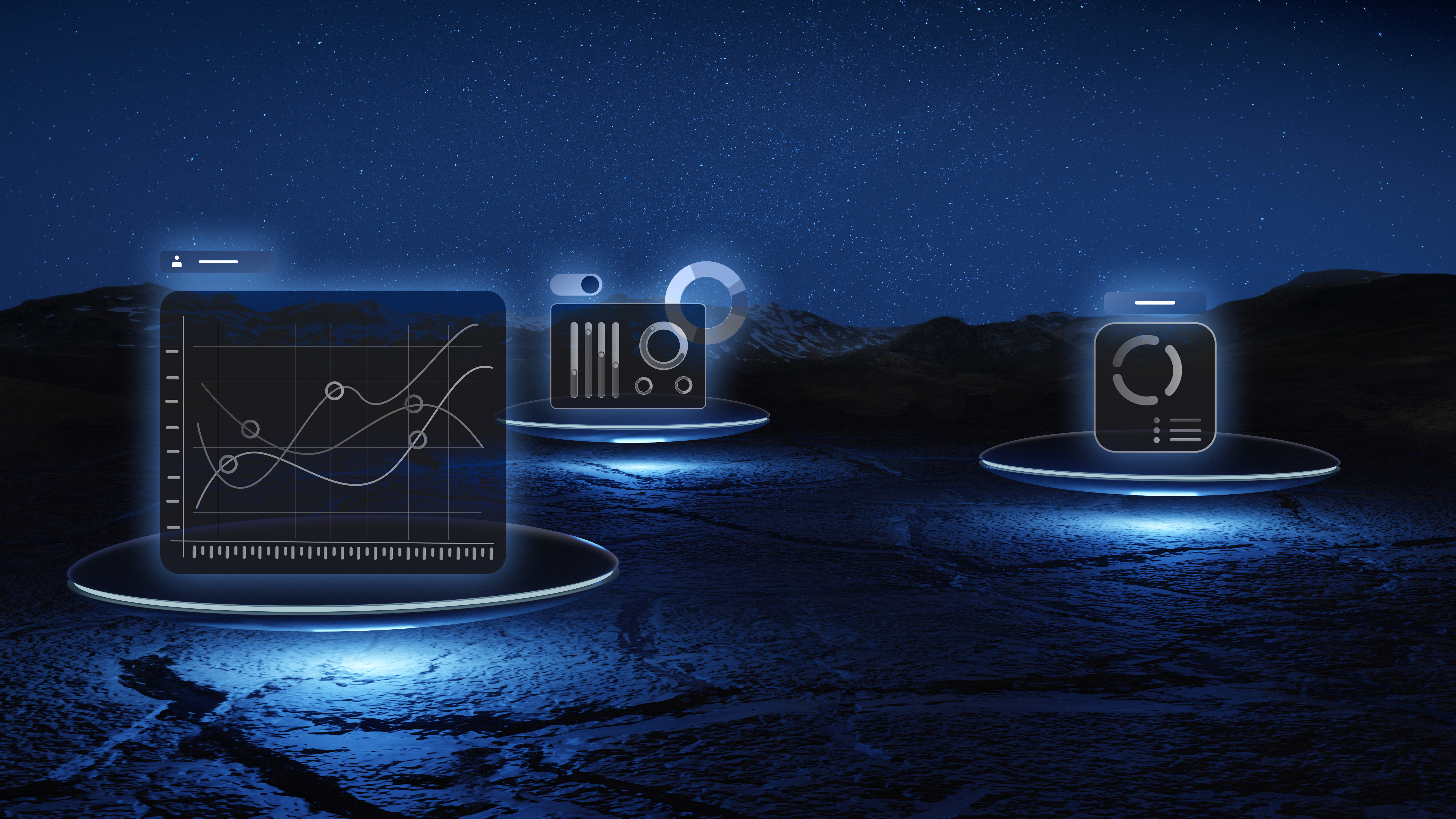 A representation of the WizeIP system's data analysis engine at work