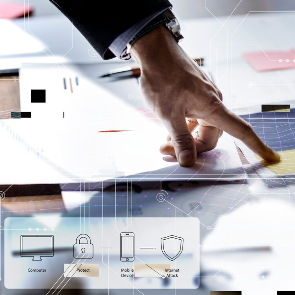Image: A clean, visual flowchart showing three distinct steps: 1. Assessment 2. Strategy 3. Protection, with clear icons and progress indicators for each phase.